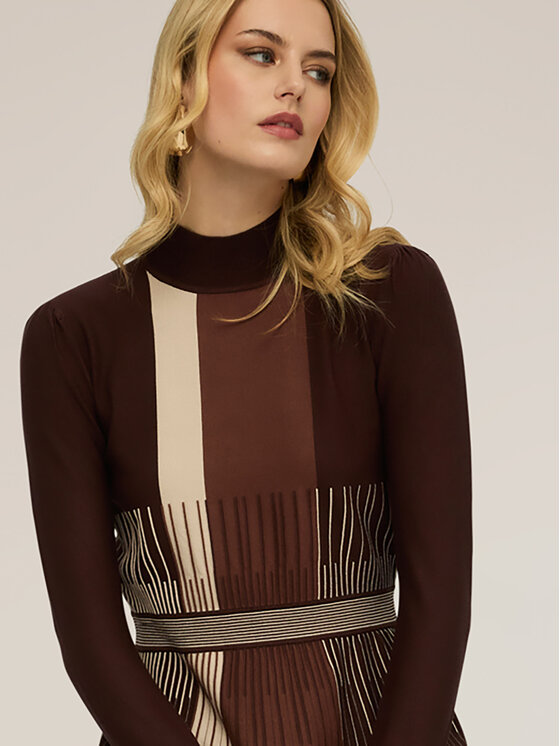 Motivi Motivi Sweter M110W003800N0Z3 Brązowy Regular Fit