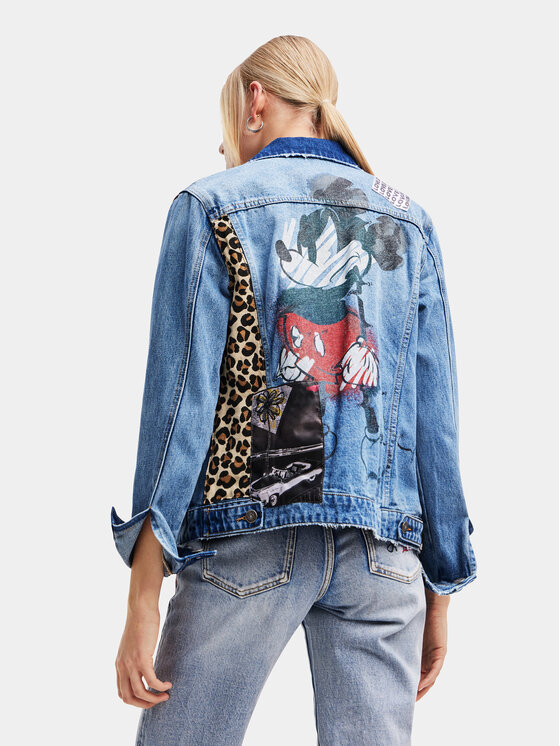Desigual Jeansjacke 23WWED36 Blau Regular Fit | Modivo.de