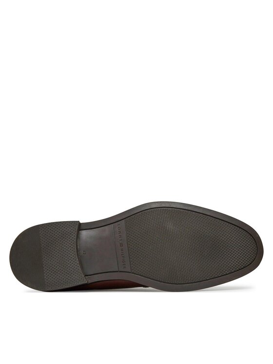 Tommy Hilfiger Tommy Hilfiger Gležnjarji Core Rwb Hilfiger Lth L Boot FM0FM04804 Rjava