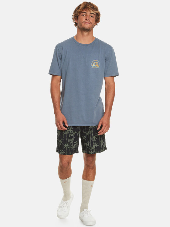 Quiksilver Quiksilver Majica Cleancircle Tees EQYZT07491 Modra Regular Fit