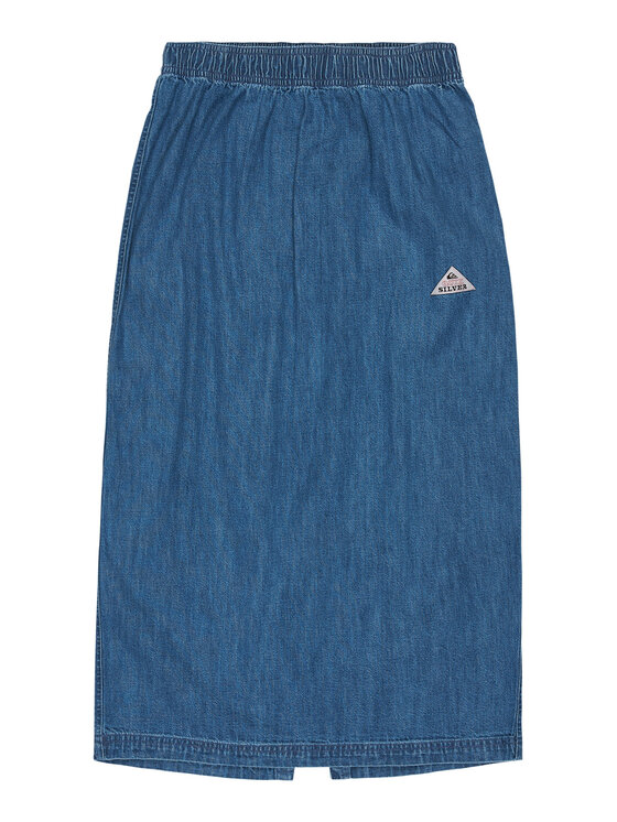 Quiksilver Quiksilver Džínsová sukňa Yukon EQWWK03028 Tmavomodrá Regular Fit