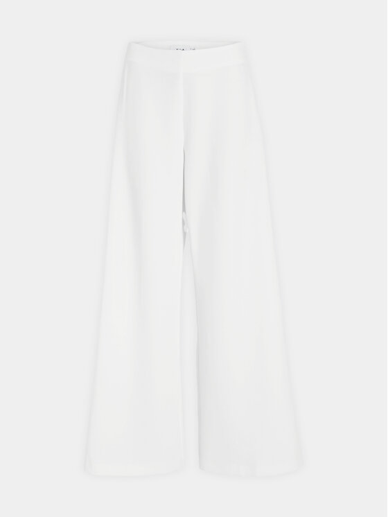 Vila Vila Hlače Clara 14093130 Bijela Wide Leg