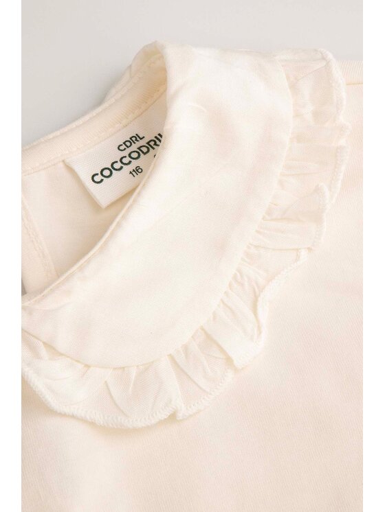 Coccodrillo Coccodrillo Bluzka ZC4143101EJG-003 Écru Regular Fit