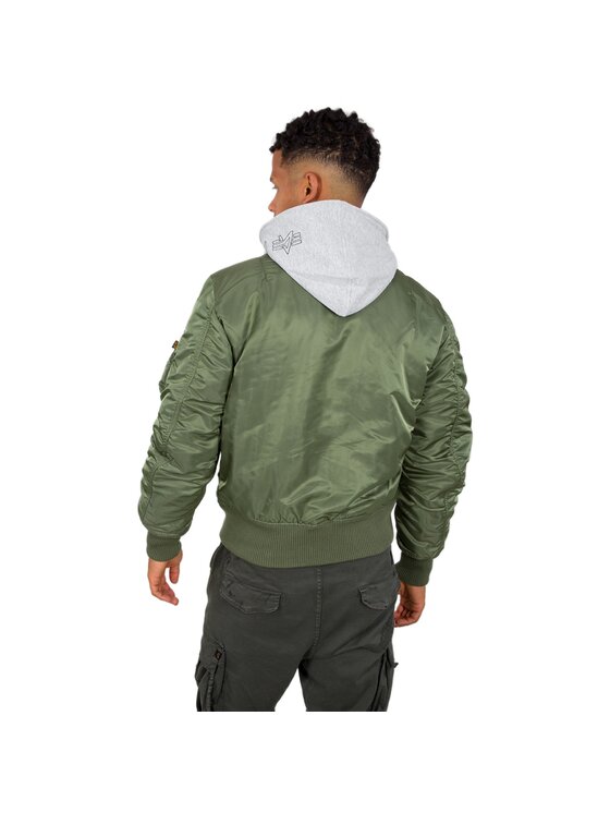 Alpha Industries Alpha Industries Kurtka bomber AI.183110-01-5XL Zielony Slim Fit