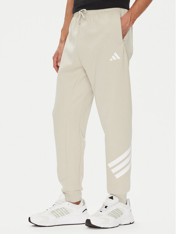 adidas adidas Teplákové kalhoty Future Icons 3-Stripes JW7092 Béžová Regular Fit