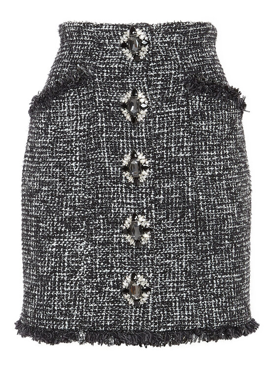 PHILIPP PLEIN PHILIPP PLEIN Spódnica mini 8293 Czarny Short Fit