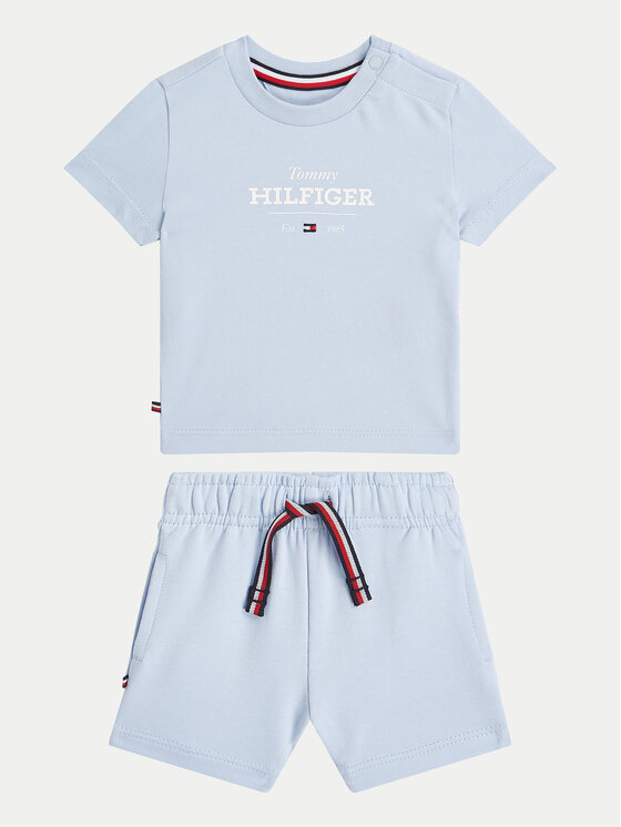 Komplet t-shirt i spodenki Tommy Hilfiger