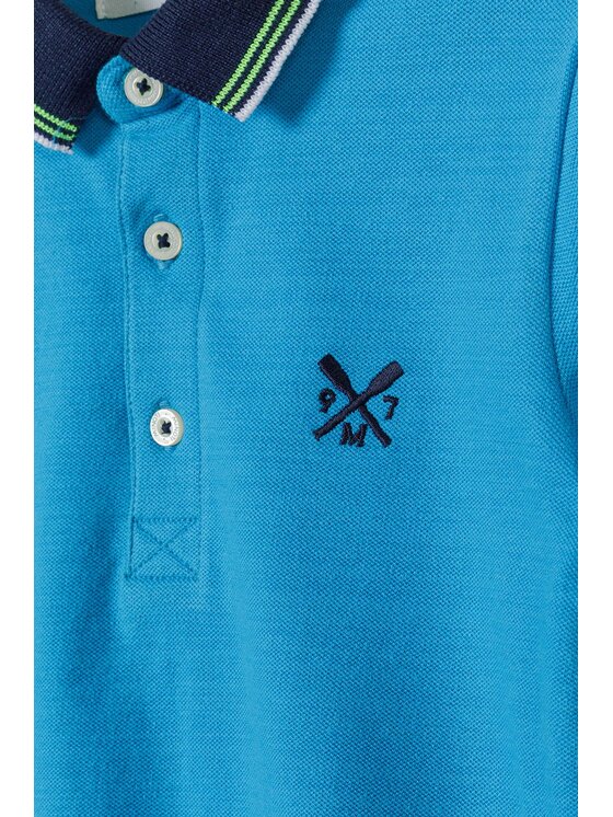 minoti minoti Polo hawaii 6 Turkusowy Regular Fit