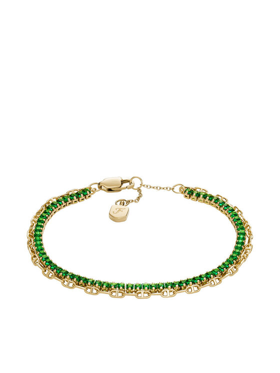 Fossil Fossil Bracciale Heritage D-Link Glitz JA7272710 Oro