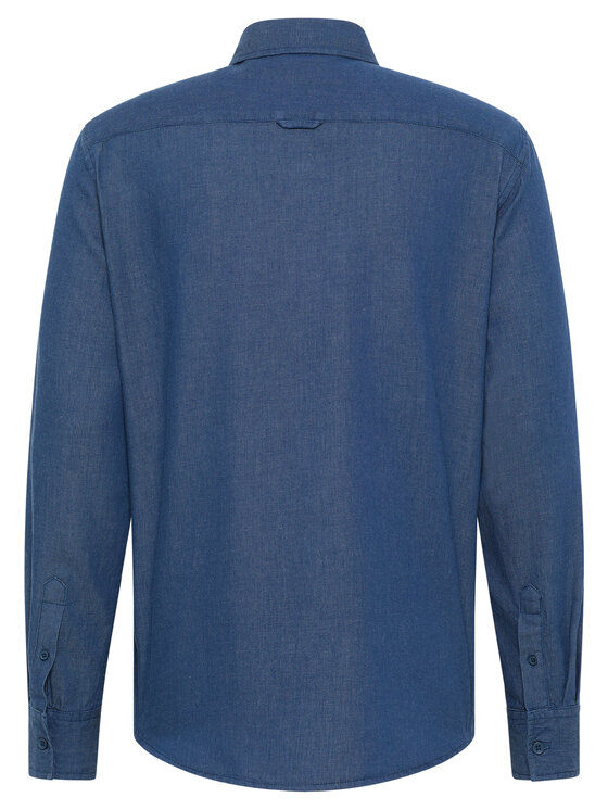 Mustang Mustang Camicia CLEMENS DOBBY CLR Blu Regular Fit