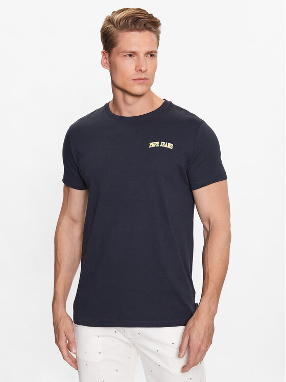 Pepe Jeans Pepe Jeans Tričko Ronson PM508708 Tmavomodrá Regular Fit
