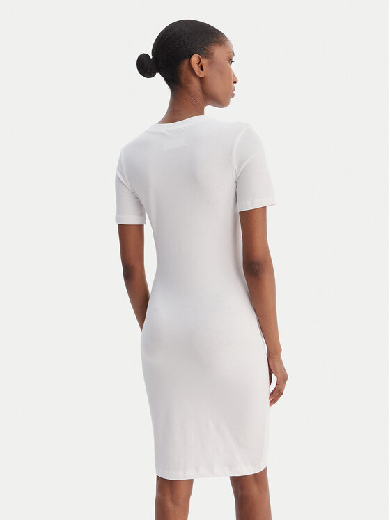 Versace Jeans Couture Versace Jeans Couture Φόρεμα καθημερινό 80HAOT02 CJ03T Λευκό Slim Fit