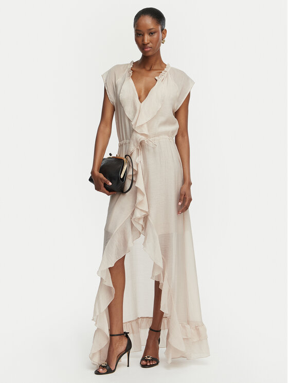 Guess Guess Abito da cocktail W6GK87 W2111 Beige chiaro Regular Fit