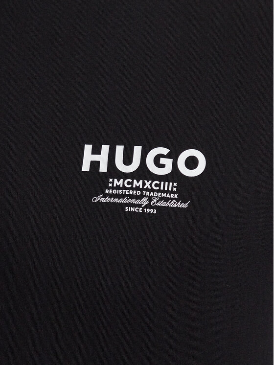 HUGO HUGO Тишърт Nesptee 50572740 Черен Regular Fit