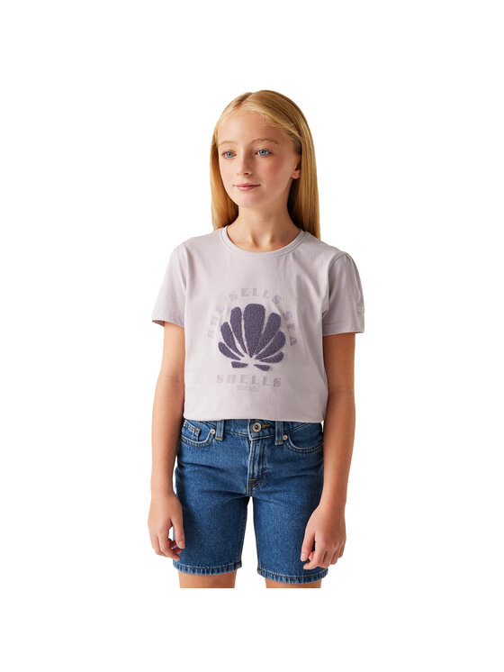 Regatta Regatta T-Shirt Bosley VIII Fioletowy Short Fit