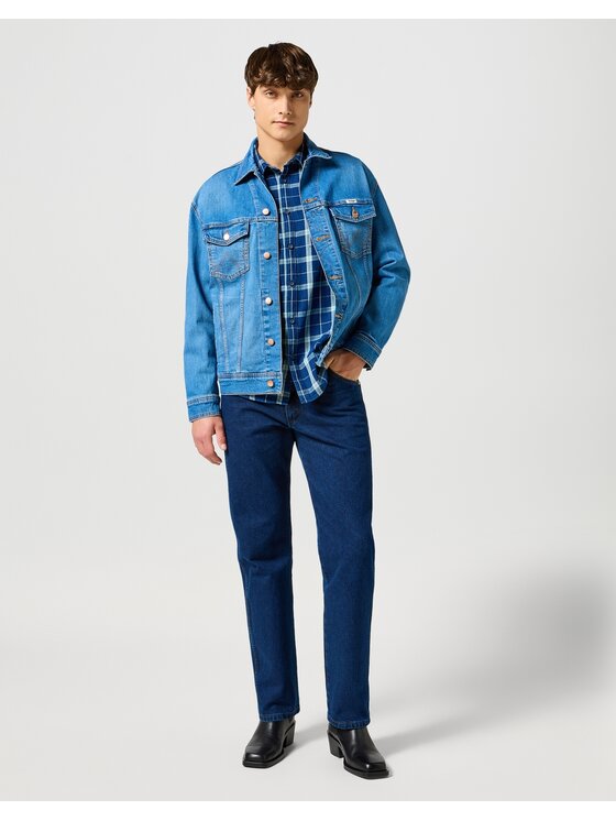 Wrangler Wrangler Jeansy 13MWZ Granatowy Straight Leg