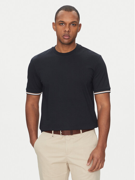 BOSS BOSS Marškinėliai Thompson 04 50501097 Tamsiai mėlyna Regular Fit