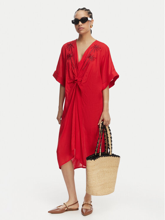 LOLA CASADEMUNT LOLA CASADEMUNT Vasarinė suknelė LS2616010 Raudona Relaxed Fit