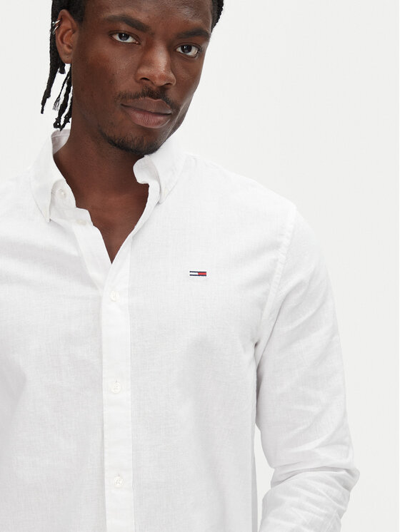 Tommy Jeans Tommy Jeans Camicia DM0DM20875 Écru Regular Fit