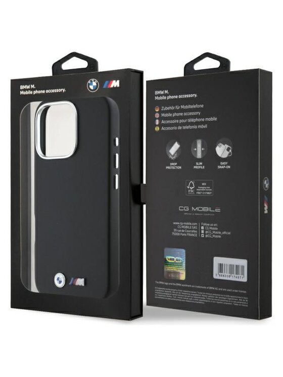 BMW Motorsport BMW Motorsport Etui na telefon Apple iPhone 16 Pro Czarny