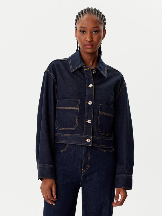 Morgan Morgan Jeans jakna 252-GADZA Mornarsko modra Relaxed Fit