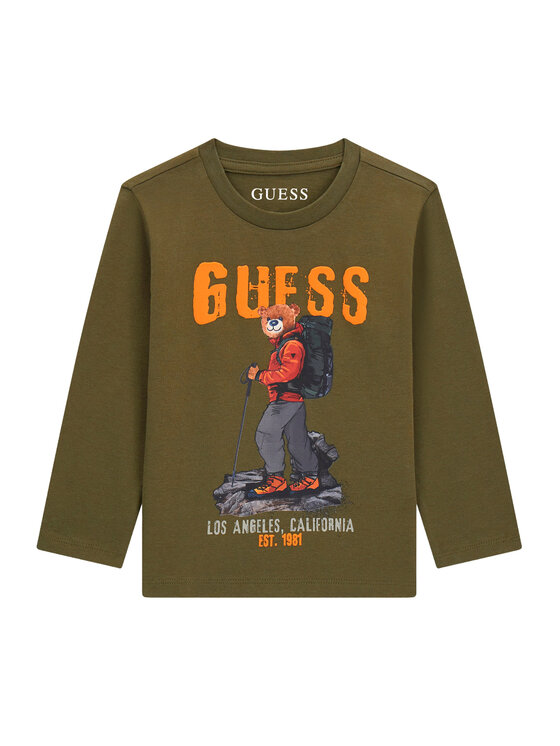 Guess Guess Блуза N6BI04 K5854 Зелен Regular Fit