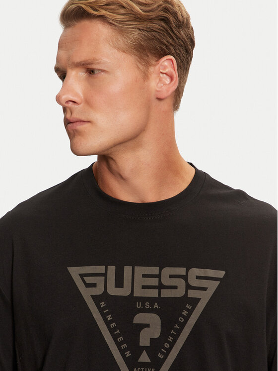 Guess Guess Tričko Z4BI02 I3Z14 Čierna Regular Fit