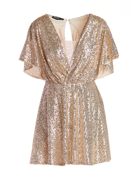 Awama Awama Abito da sera A488 Beige Basic Fit