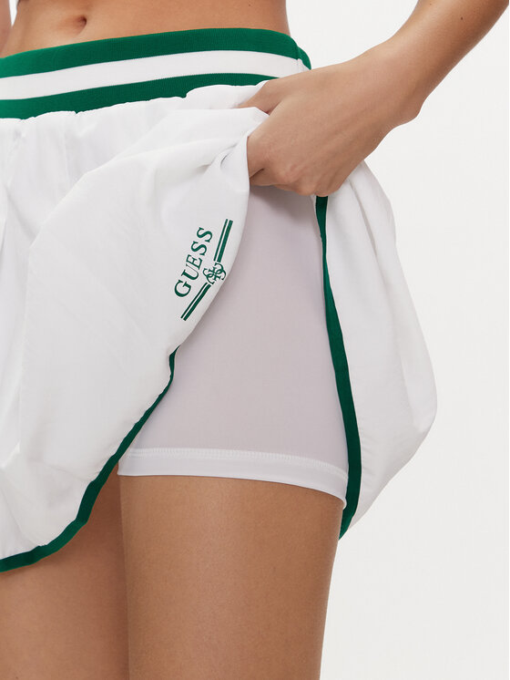 Guess Guess Φούστα σε γραμμή Α Arleth V4GD19 WG2Q0 Λευκό Regular Fit