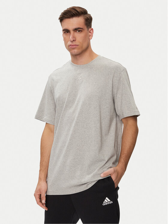 adidas Tričko ALL SZN IC9789 Sivá Loose Fit