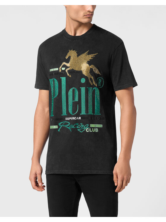 PHILIPP PLEIN PHILIPP PLEIN T-Shirt 21087 Czarny Regular Fit