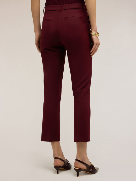 Motivi Motivi Spodnie materiałowe P203Q004394N036 Bordowy Slim Fit