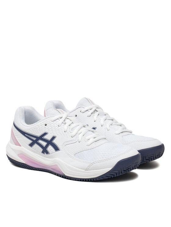 Asics Asics Boty na tenis Gel-Dedicate 8 Clay 1042A255 Bílá