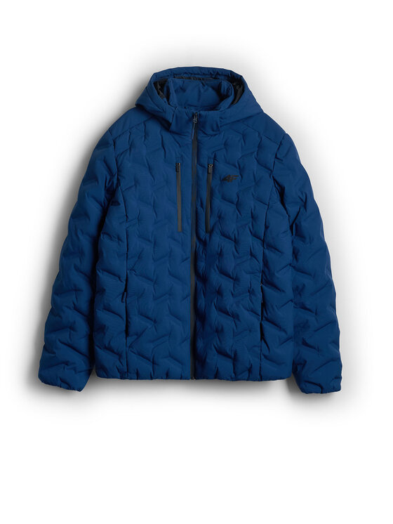 4F 4F Kurtka puchowa URBAN COMMUTER Granatowy Regular Fit
