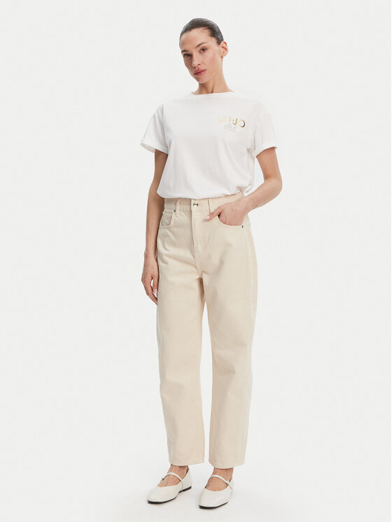 Liu Jo Liu Jo Tricou WA5007 JS923 Alb Relaxed Fit