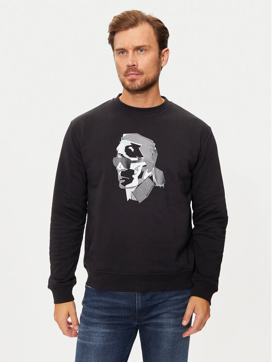 KARL LAGERFELD Mikina 705060 544942 Čierna Regular Fit