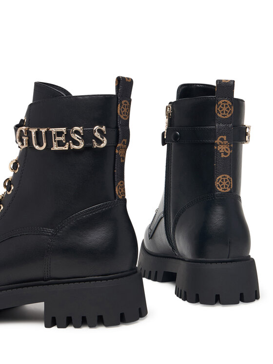 Guess Guess Туристически oбувки FLFFIC ELE10 Черен