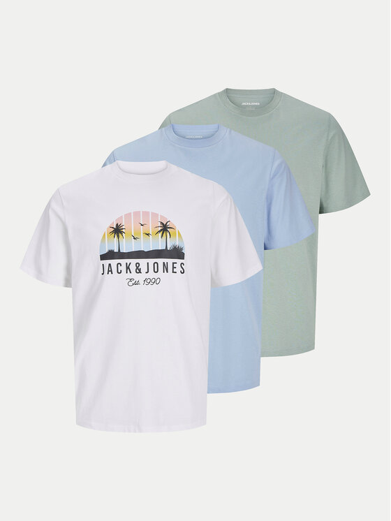 Jack&Jones Junior Jack&Jones Junior 3 db póló Palm 12278400 Színes Regular Fit