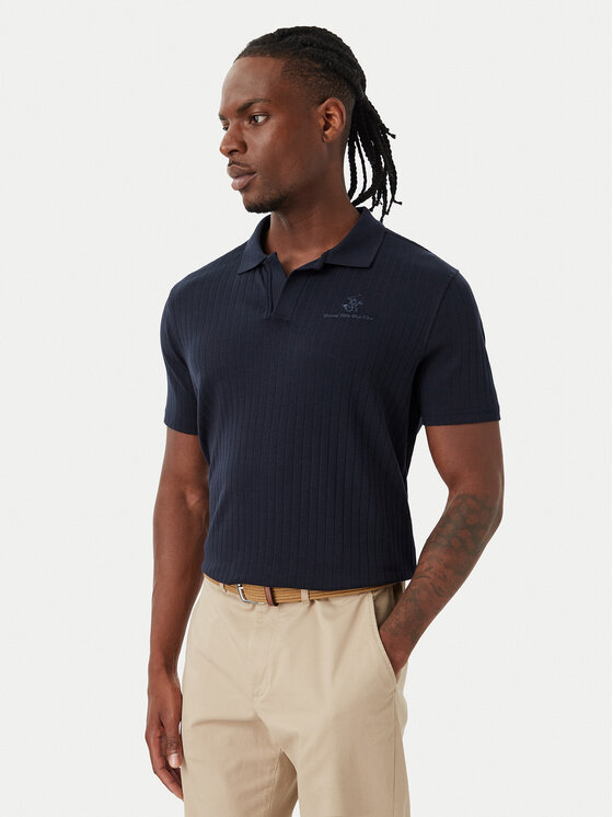 Beverly Hills Polo Club Tricou polo P-SS26M-P2802 Bleumarin Regular Fit