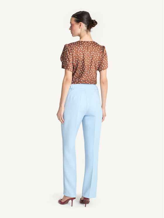 KMX KMX Spodnie materiałowe 809740003 Niebieski Straight Fit