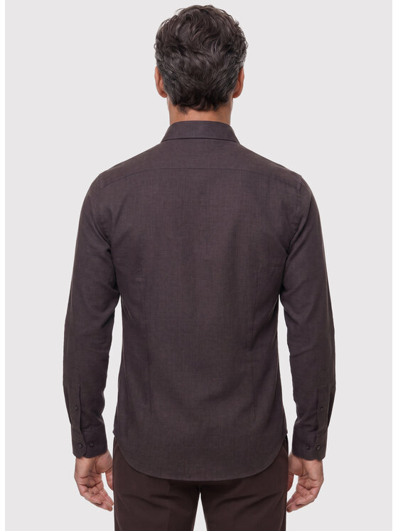 Pako Lorente Pako Lorente Koszula P26WP-1X-019 Brązowy Slim Fit