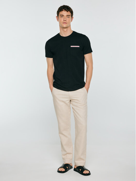 BIG STAR BIG STAR T-Shirt TOMS Czarny Basic Fit