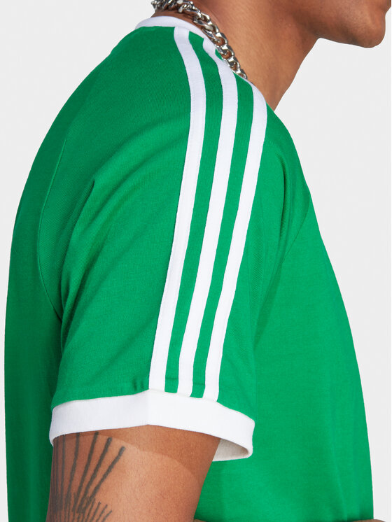 adidas T Shirt adicolor Classics 3 Stripes IM0410 Grun Slim Fit Modivo
