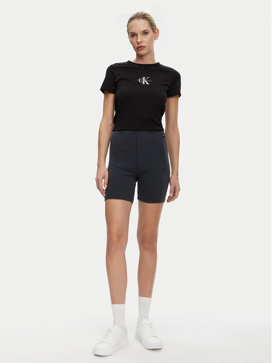 Calvin Klein Jeans Calvin Klein Jeans Pantaloni scurți ciclism J20J225217 Gri Slim Fit