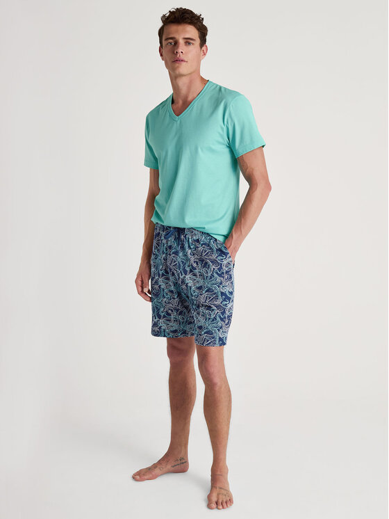 Calida Calida Šortky z materiálu 27188 Tmavomodrá Regular Fit
