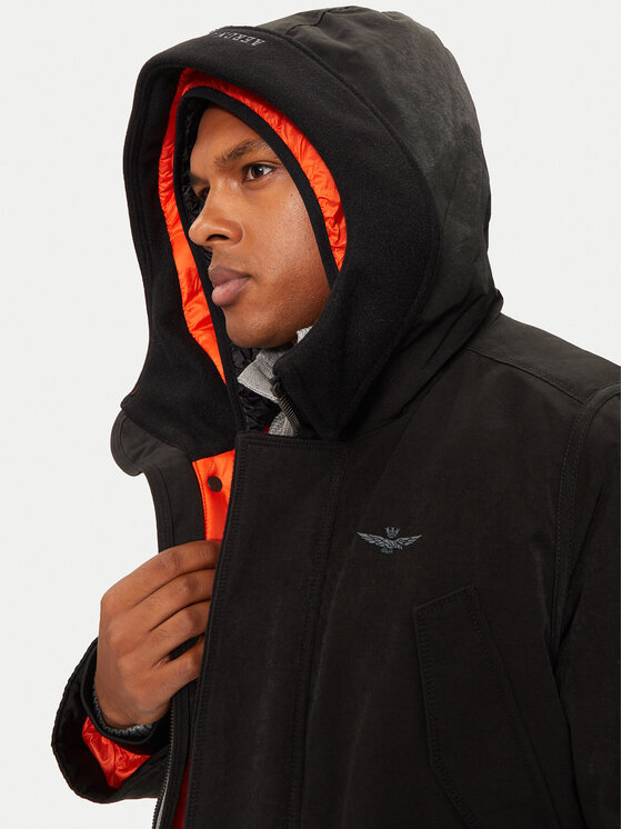 Aeronautica Militare Aeronautica Militare Zimní bunda 242AB2195CT3431 Černá Regular Fit