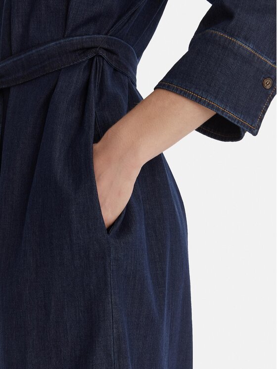 Marella Marella Sukienka jeansowa Emme by Marella Sarta 2615221051 Granatowy Regular Fit