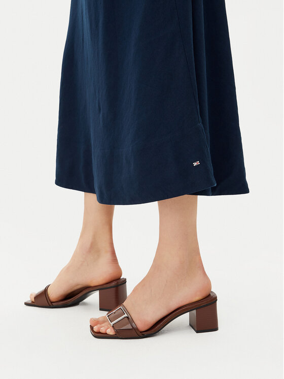 Tommy Hilfiger Tommy Hilfiger Rochie de vară WW0WW46171 Bleumarin Regular Fit