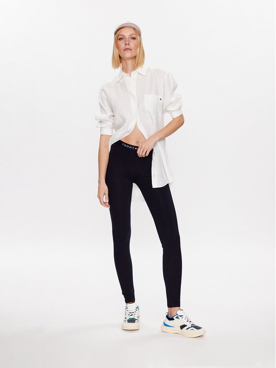 Tommy Hilfiger Tommy Hilfiger Leggings UW0UW04524 Sötétkék Slim Fit