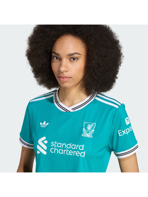 adidas adidas Top Liverpool FC 25/26 Third Cropped Jersey Zielony Regular Fit